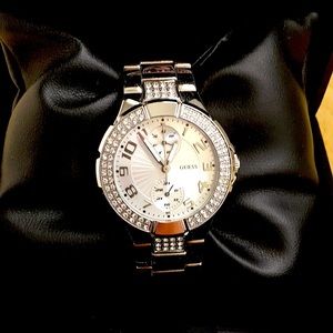 Guess Swarovski Crystal Stainless Steel Waterpro Watch w/ Original Packaging